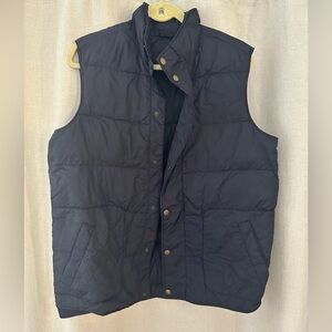 Lands' End Men's Dark Quilted Vest